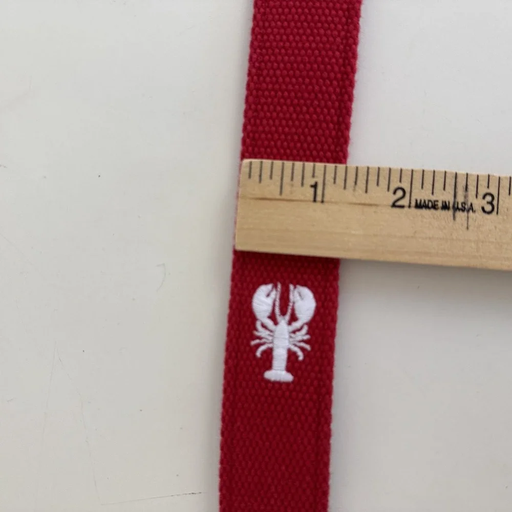 Vineyard Vines Boy's Lobster Embroidered Canvas Club Belt Size‎ S Preppy NEW